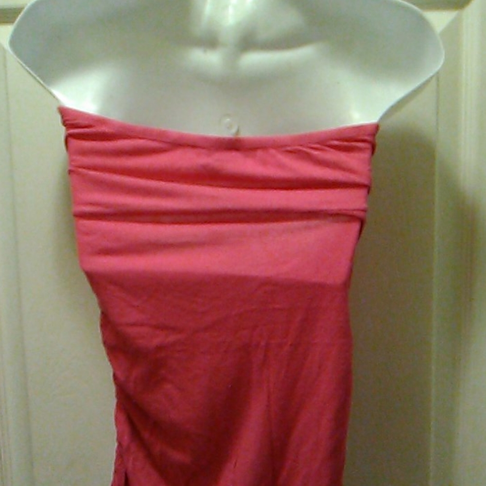 Rue 21 Hot Pink strapless top (junior) - Picture 5 of 7